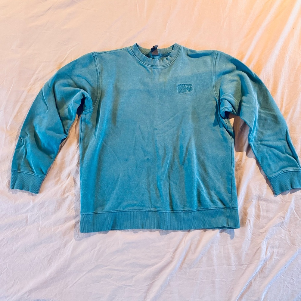Men's Vintage Medium Blue Mountain Hardwear Crewneck sweatshirt